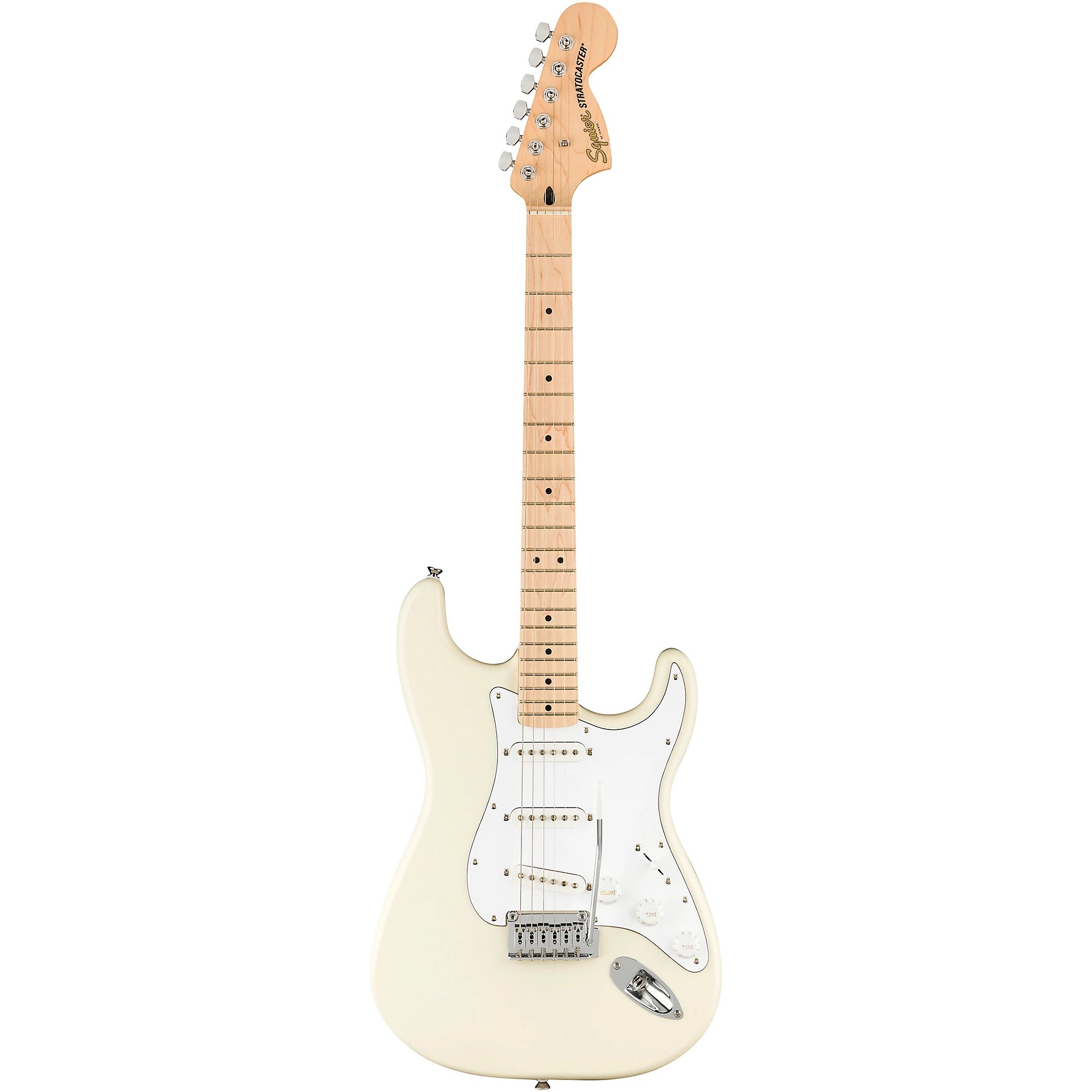 Squier Affinity Series Stratocaster Maple Fingerboard Electric Guitar Olympic White