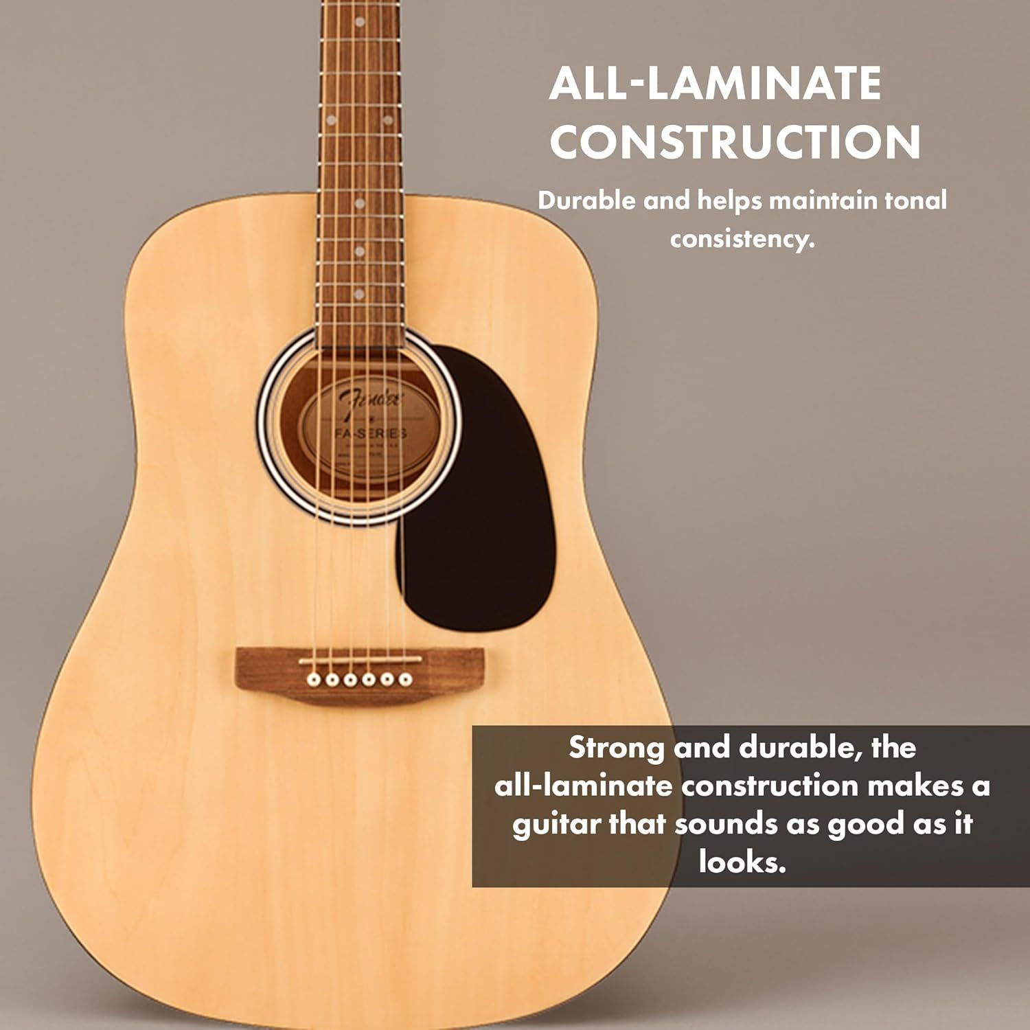 Fender FA115 Dreadnought Acoustic Guitar Pack Natural