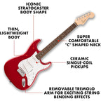 Squier Debut Series Stratocaster Electric Guitar Dakota Red