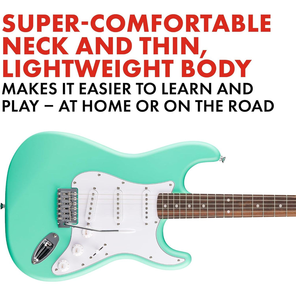 Squier Debut Series Stratocaster Electric Guitar Sea Foam Green