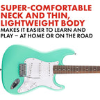 Squier Debut Series Stratocaster Electric Guitar Sea Foam Green