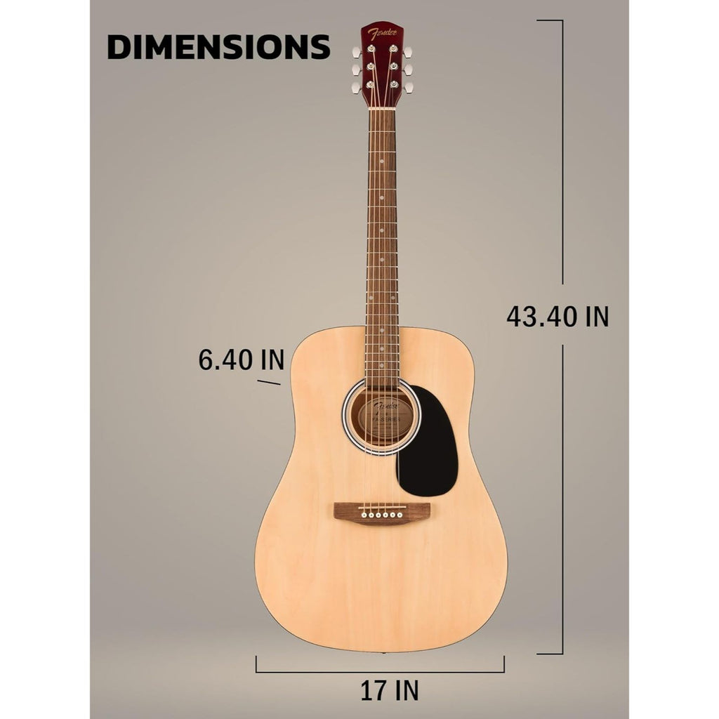 Fender FA115 Dreadnought Acoustic Guitar Pack Natural