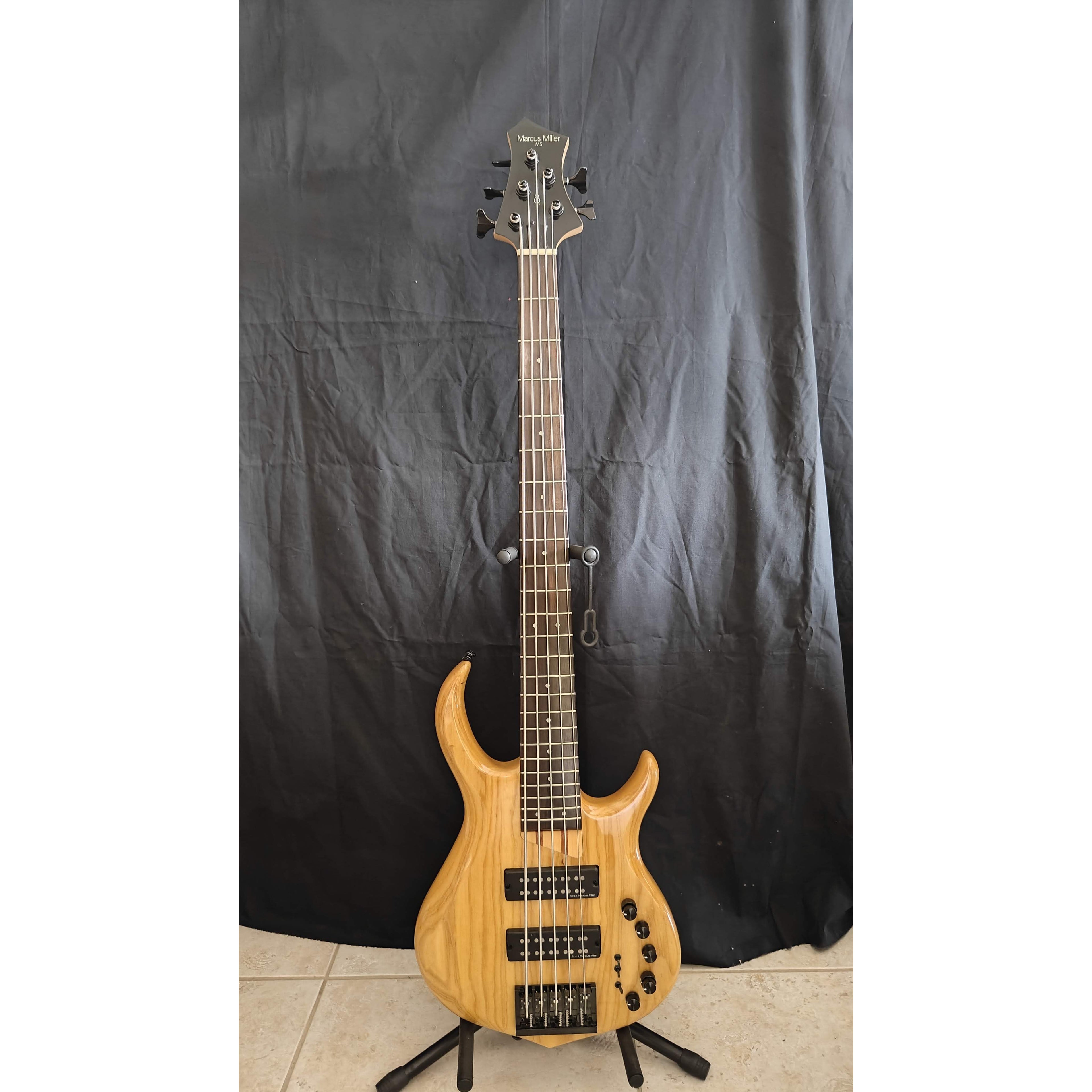 Sire Marcus Miller M5 5-string Bass Guitar - Natural with Case
